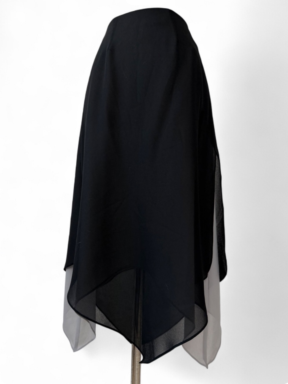 Vintage Interlude USA Layered Asymmetrical Midi / Maxi Skirt Fairy Whimsigoth